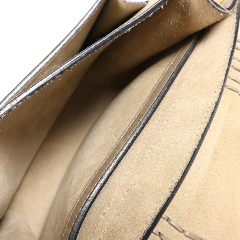 Chloe 皮革Shoulder Bag金扣肩背袋-9