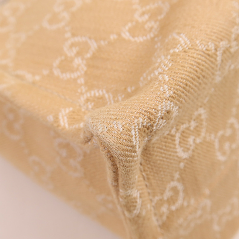 GUCCI 帆布2 Way Shoulder金扣手挽肩背兩用袋-6