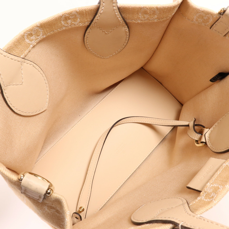 GUCCI 帆布2 Way Shoulder金扣手挽肩背兩用袋-9