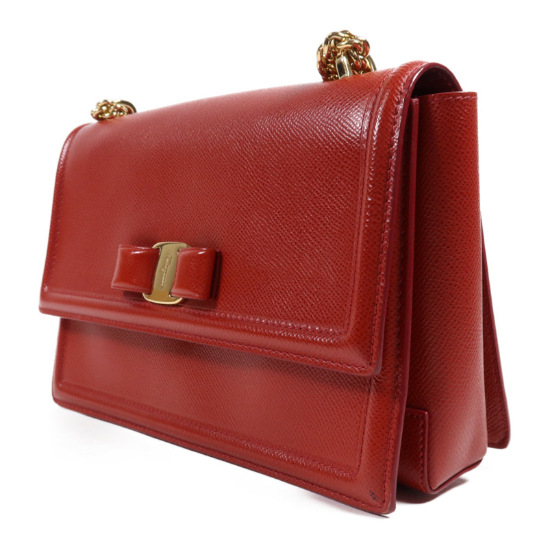 Salvatore Ferragamo 牛皮皮革Shoulder Bag金扣肩背袋-2