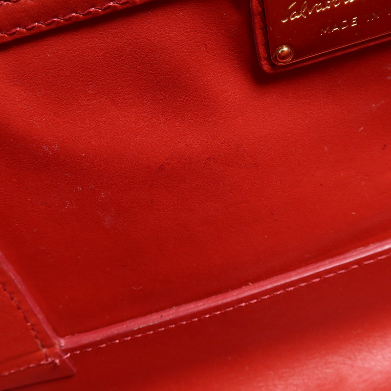 Salvatore Ferragamo 牛皮皮革Shoulder Bag金扣肩背袋-12