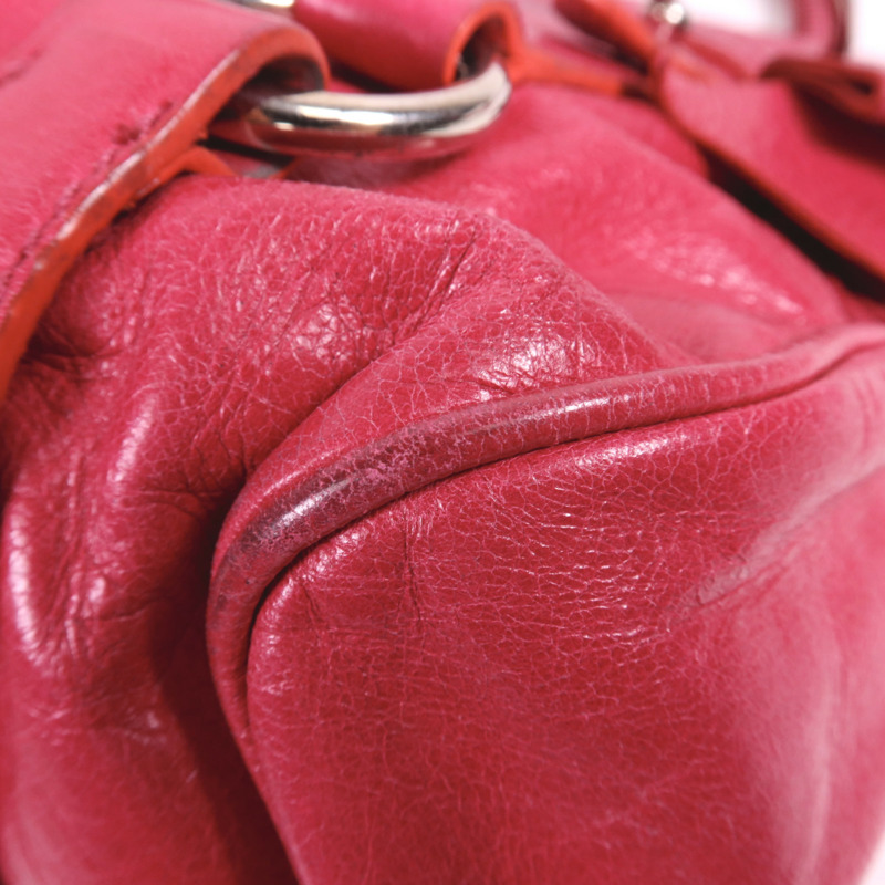 Miu Miu 牛皮皮革2 Way Shoulder銀扣手挽肩背兩用袋-7