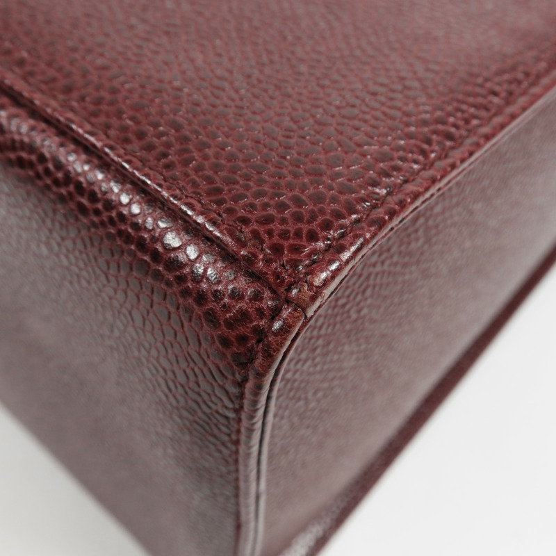 CHANEL 牛皮皮革2Way Shoulder Bag金扣手挽肩背兩用袋-8