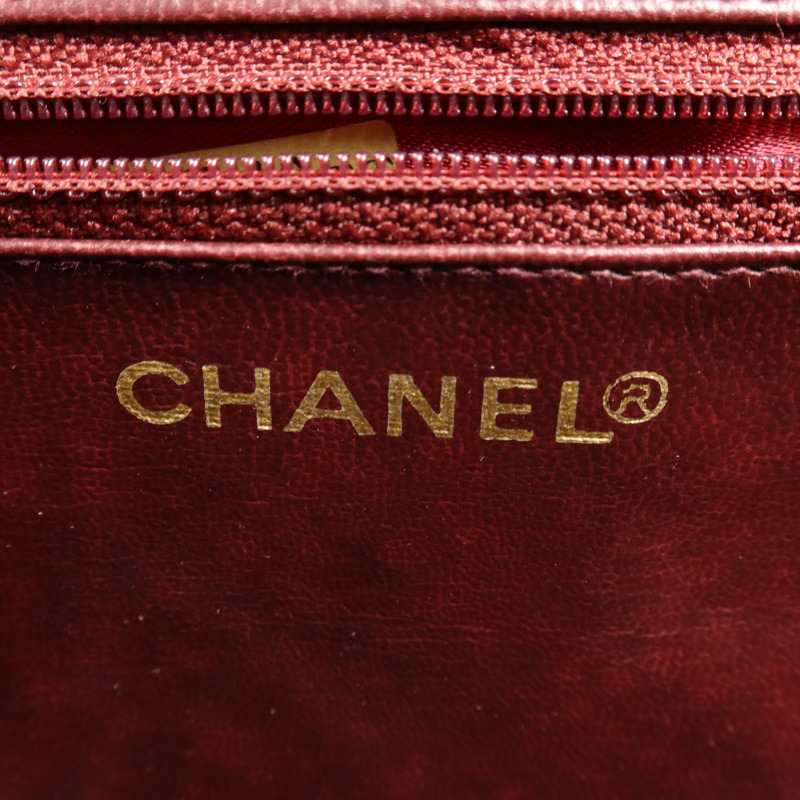 CHANEL 牛皮皮革2Way Shoulder Bag金扣手挽肩背兩用袋-10