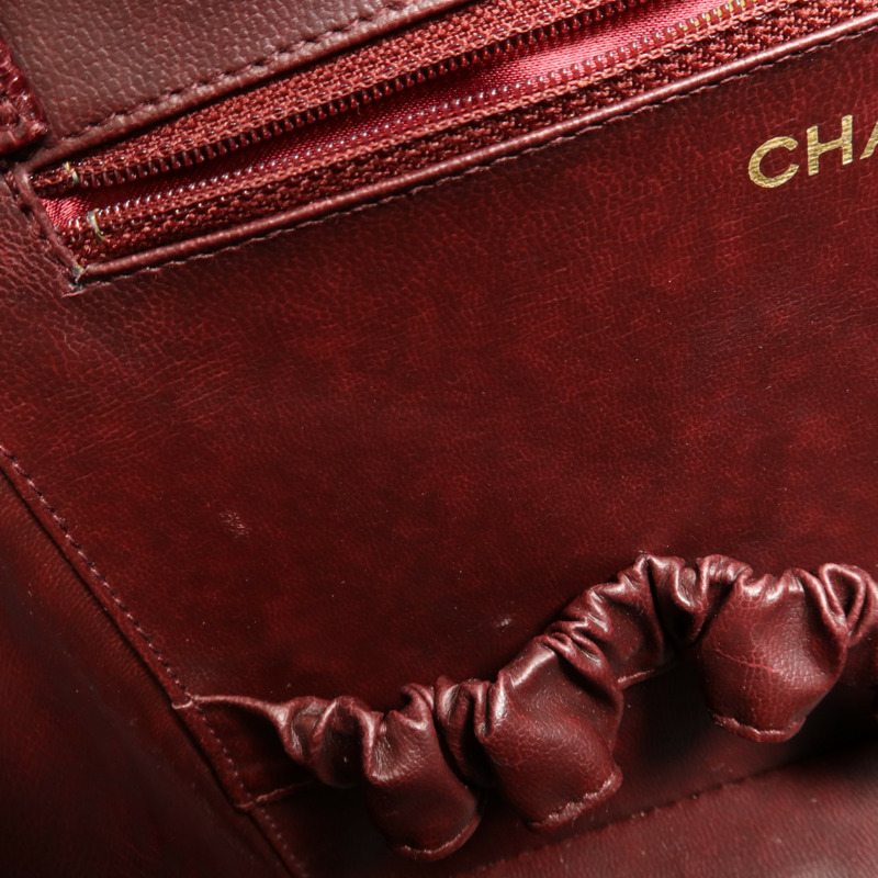 CHANEL 牛皮皮革2Way Shoulder Bag金扣手挽肩背兩用袋-14