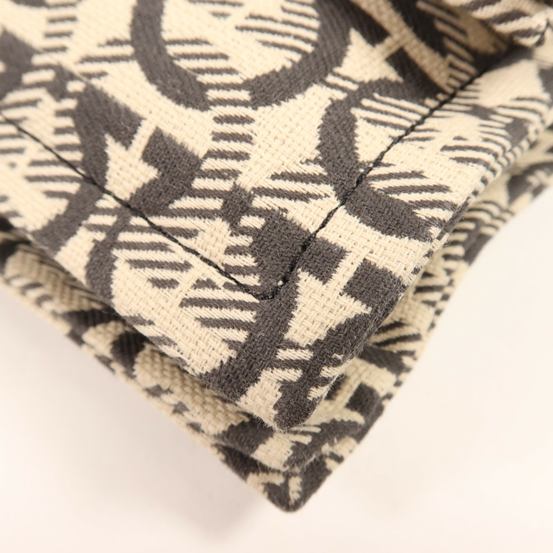 Salvatore Ferragamo 帆布Viva Bow金扣肩背袋-5