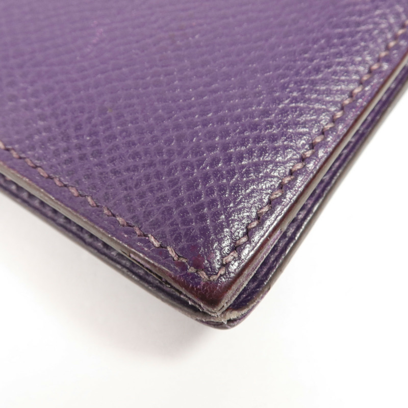 HERMES Epsom皮革Bearn Compact Wallet銀扣錢包-10