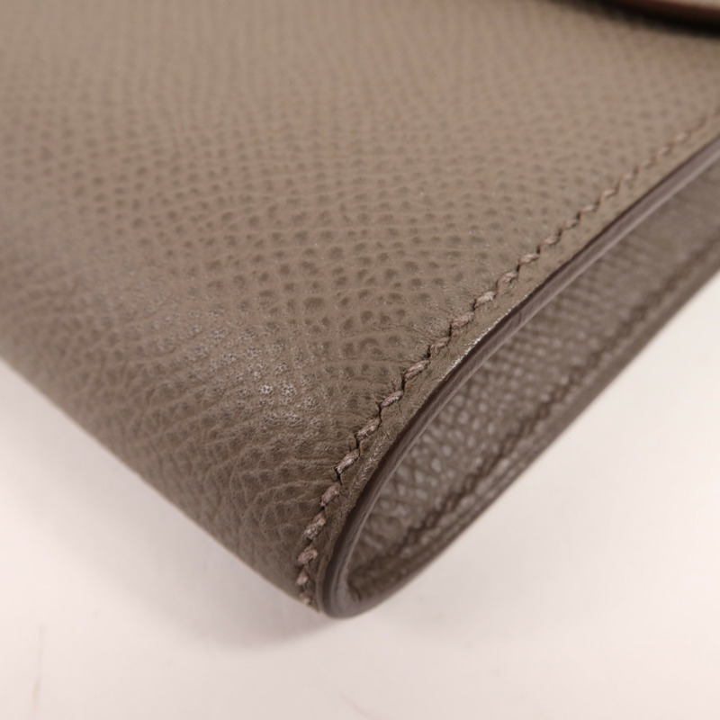 HERMES Epsom皮革Constance To Go金扣肩背袋Etain-5