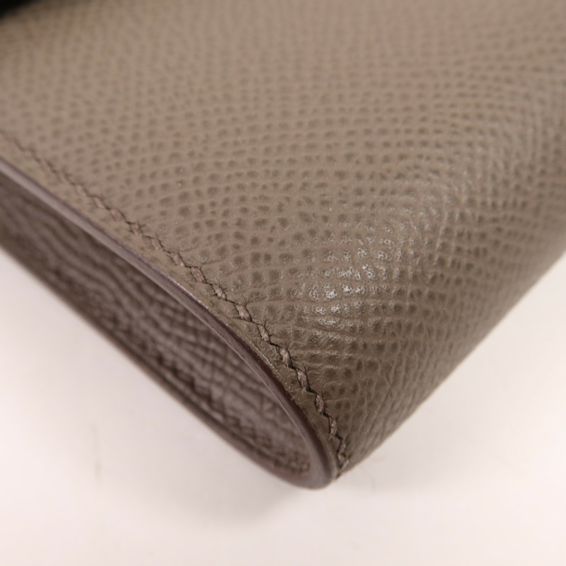 HERMES Epsom皮革Constance To Go金扣肩背袋Etain-6