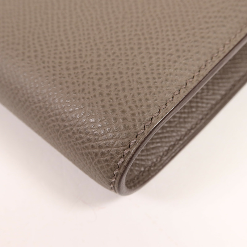 HERMES Epsom皮革Constance To Go金扣肩背袋Etain-7