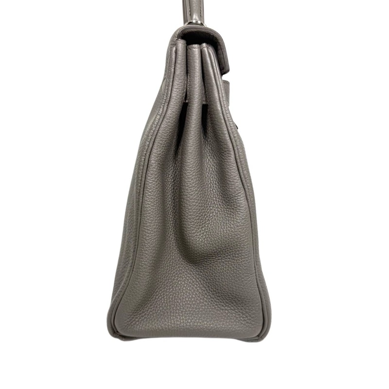 ［4254］Hermès 愛馬仕 Kelly 32 錫器灰 手提包 TOGO皮 銀扣-3