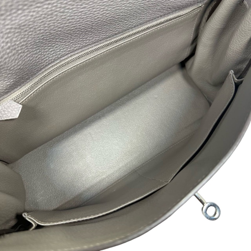 ［4254］Hermès 愛馬仕 Kelly 32 錫器灰 手提包 TOGO皮 銀扣-5
