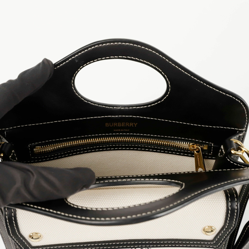 BURBERRY 口袋迷你手提單肩包 8028058-9