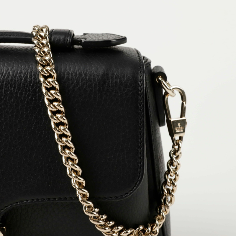 GUCCI 互扣式頂部手把手提單肩包 510302-3