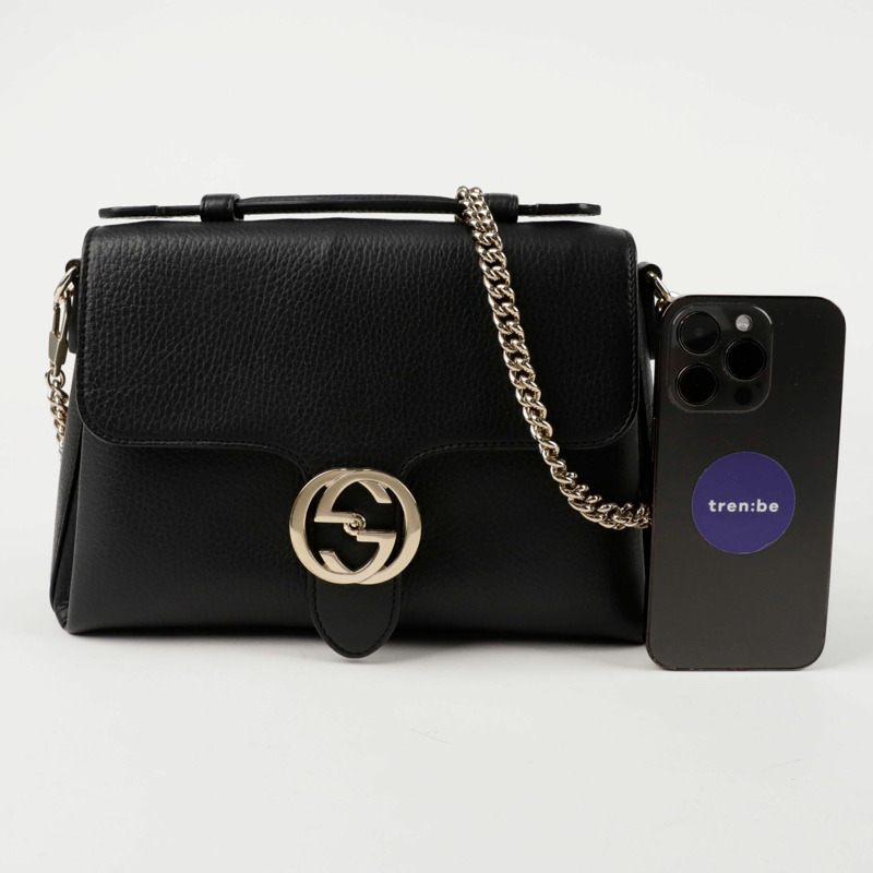 GUCCI 互扣式頂部手把手提單肩包 510302-12