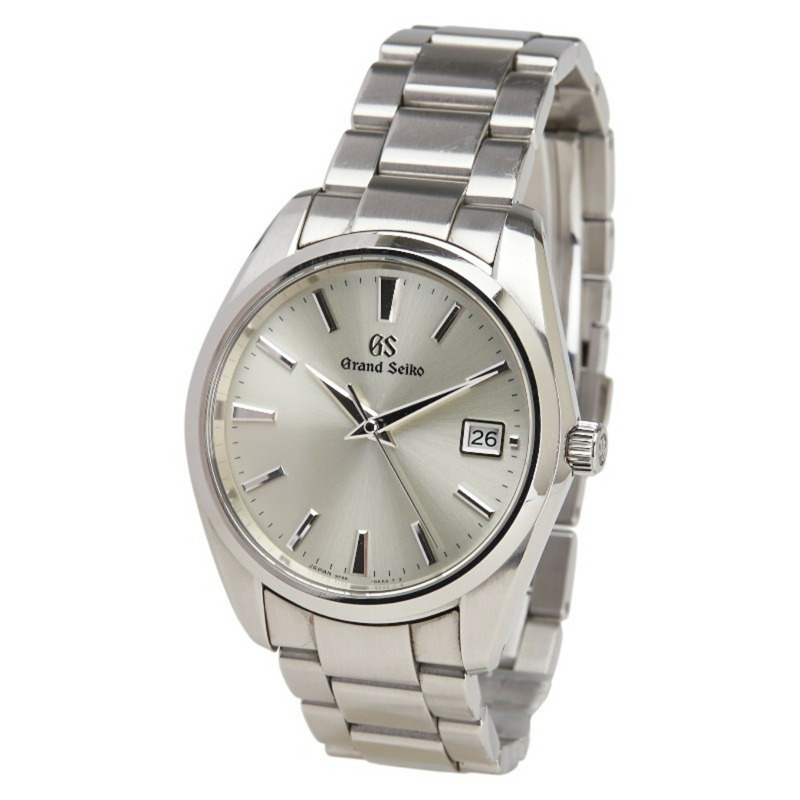 精工 Grand Heritage 系列腕錶 9F85-0AC0 石英銀色錶盤不鏽鋼男士腕錶-1