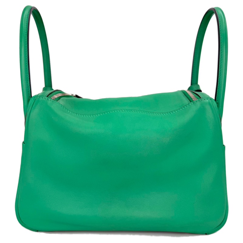 ［3072］Hermès 愛馬仕 Lindy 26 薄荷綠 手提包 SW皮 銀扣-1