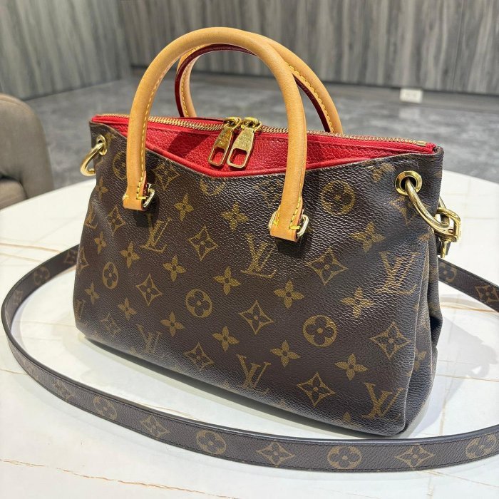 *SHIHNA名牌精品* LV Monogram Pallas BB 手提/斜背二用包-9