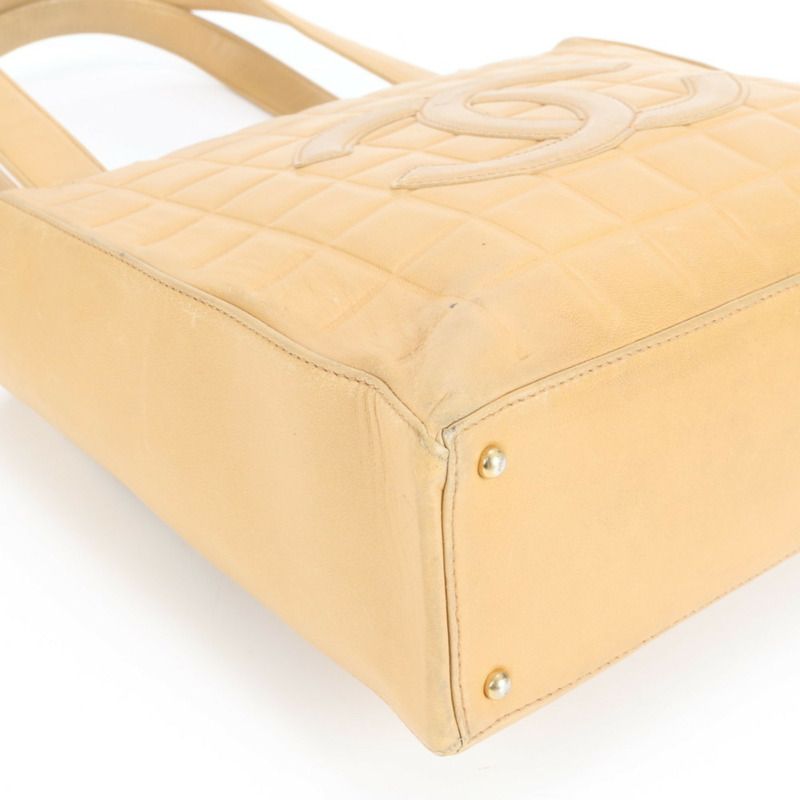 香奈兒巧克力色羊皮手提包，附保固卡和序號封條，女士單肩包-3