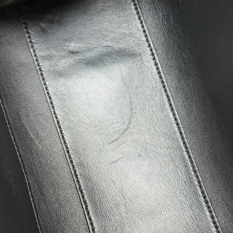 97新閑置品 Tory Burch黑金全皮雲朵包-10