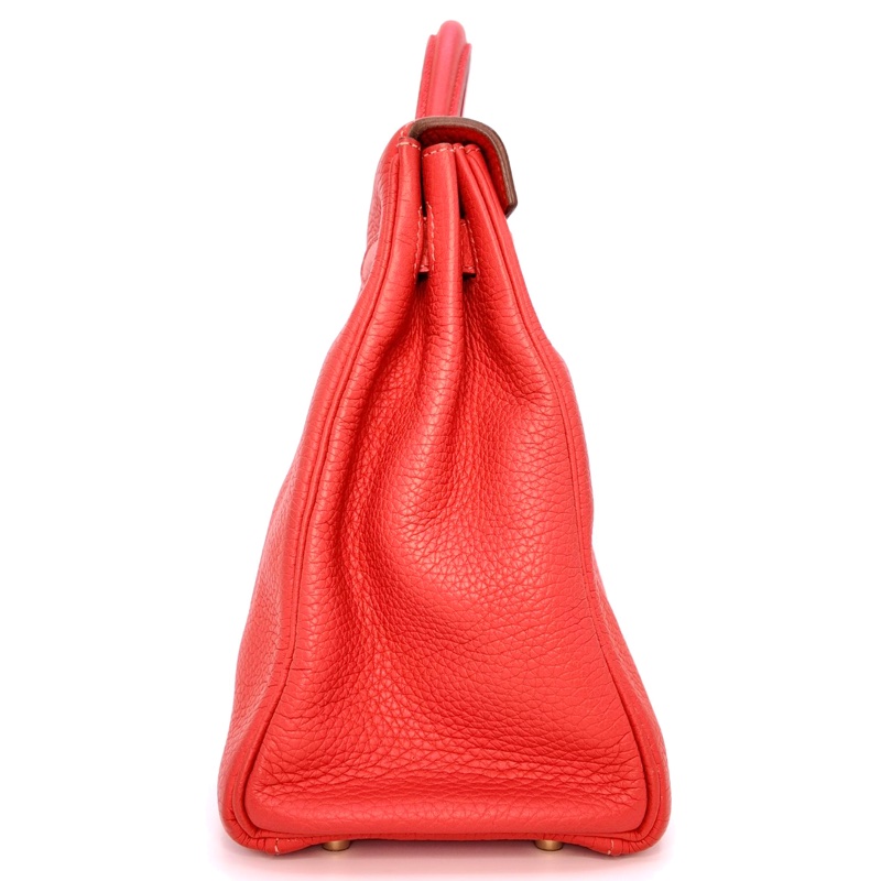 ［3476］Hermès 愛馬仕 Kelly 32 芍藥紅 手提包 TOGO皮 金扣-2