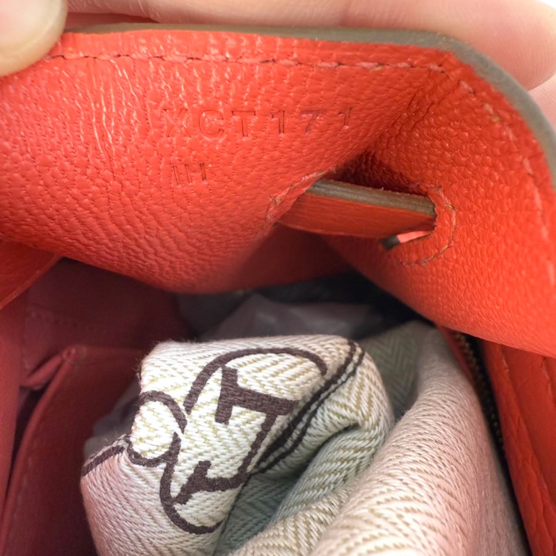 ［3476］Hermès 愛馬仕 Kelly 32 芍藥紅 手提包 TOGO皮 金扣-9