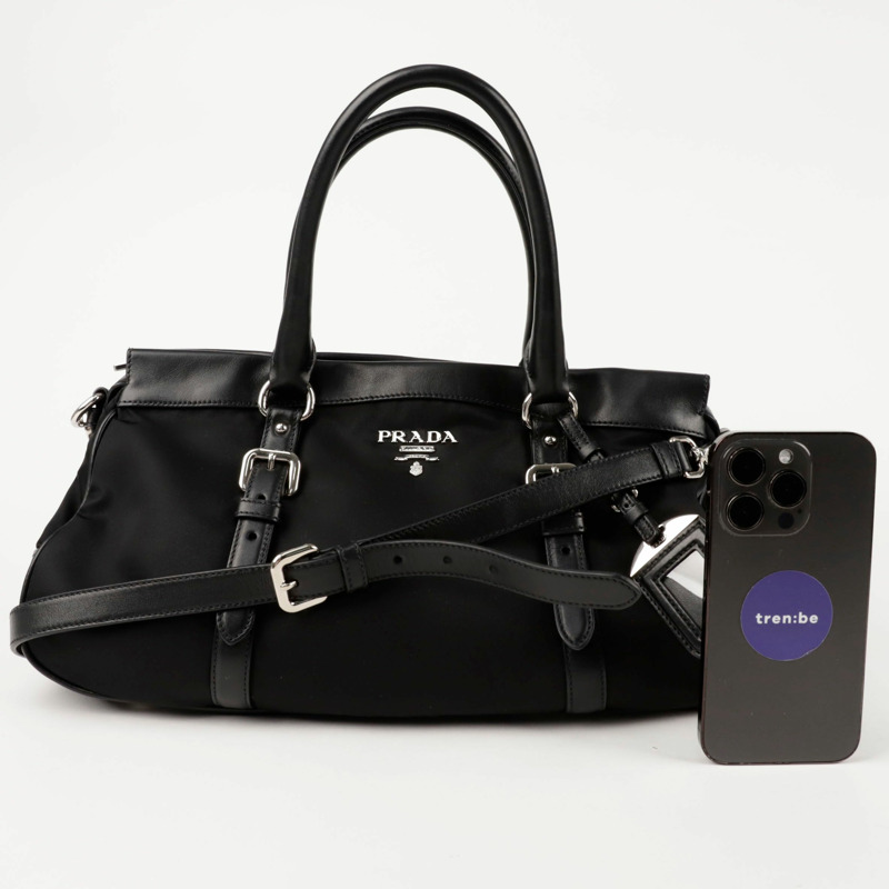 PRADA 金屬Logo手提單肩包 BN2032-8