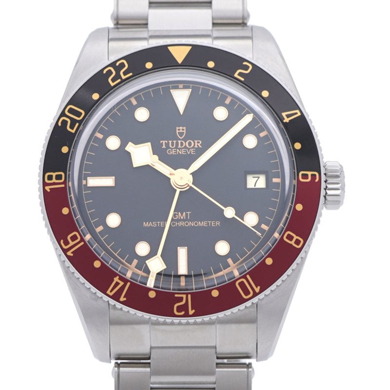近全新 Tudor 自動機械 Black Bay GMT 7939G1A0NRU 不鏽鋼男士腕錶 0324-0