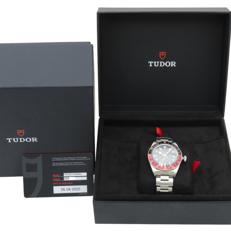 近全新 Tudor 自動機械 Black Bay GMT 7939G1A0NRU 不鏽鋼男士腕錶 0324-1
