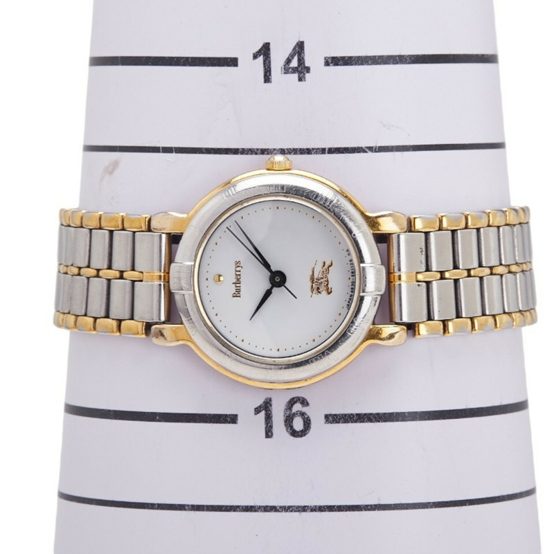 Burberry 女士石英腕錶，白色錶盤，不鏽鋼錶殼-6