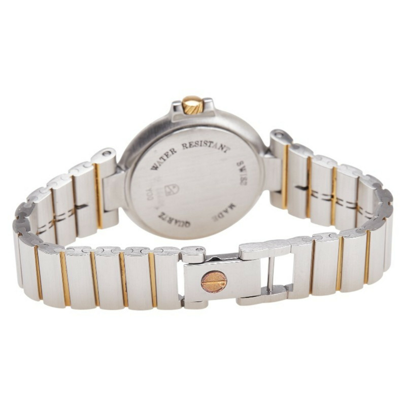 登喜路女士石英錶，金色錶盤，不鏽鋼鍍層-2