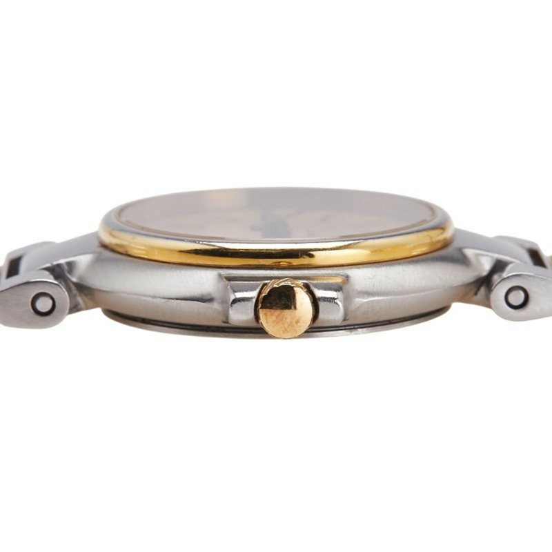 登喜路女士石英錶，金色錶盤，不鏽鋼鍍層-4