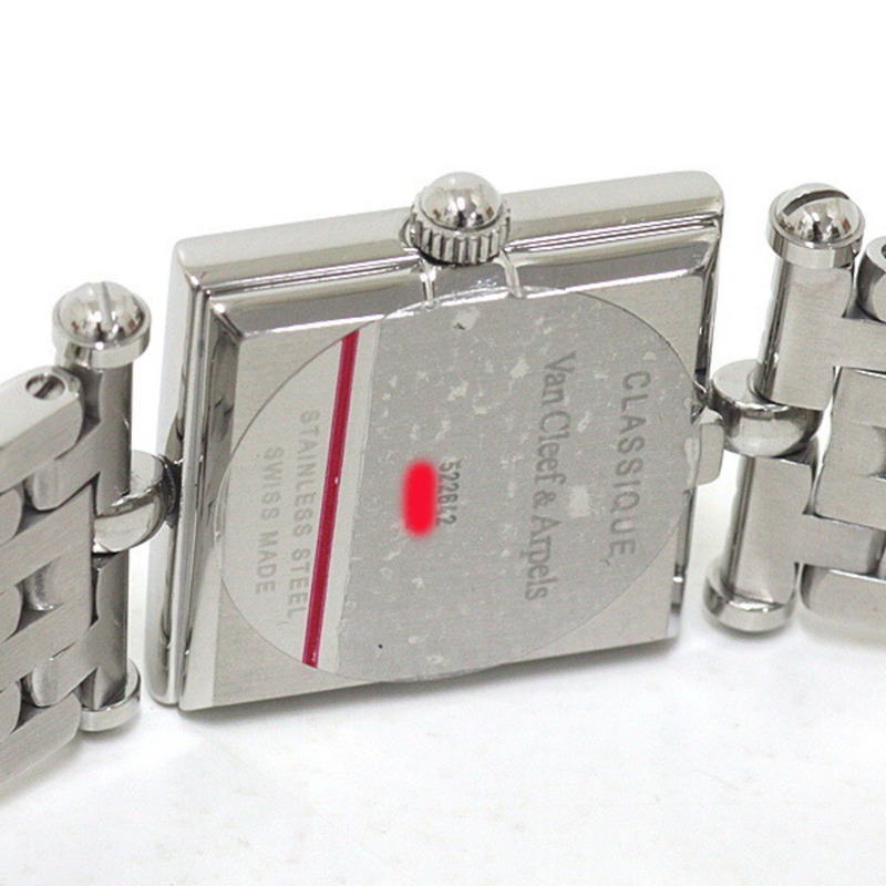 梵克雅寶女士經典 Cale 522642 腕錶，白色錶盤，不鏽鋼石英機芯-5