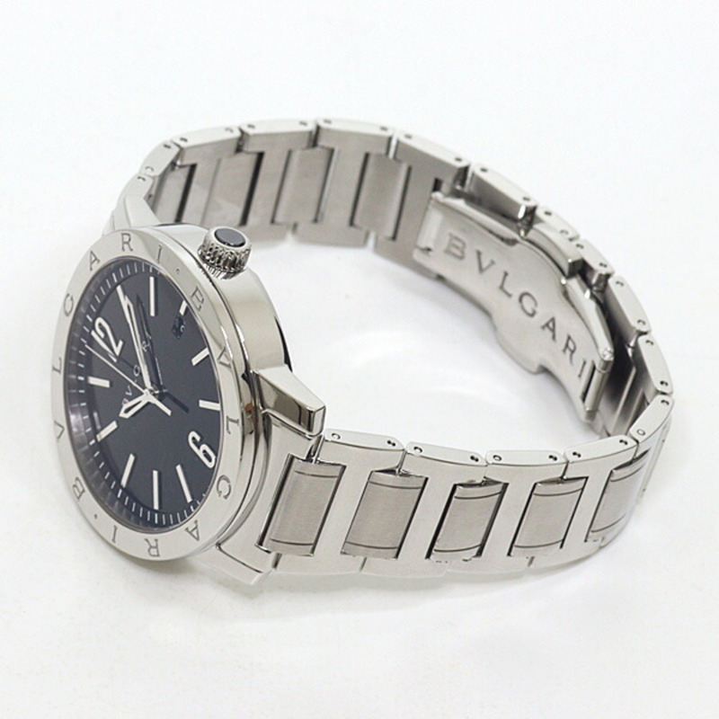 寶格麗男士腕錶 BB41S 黑色錶盤 不鏽鋼自動上鍊拋光-2