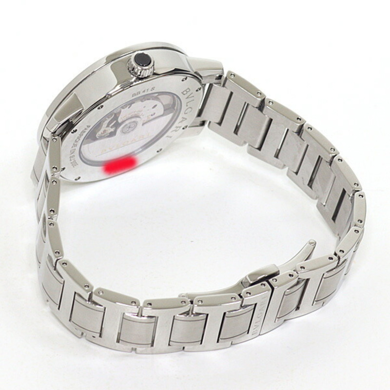 寶格麗男士腕錶 BB41S 黑色錶盤 不鏽鋼自動上鍊拋光-3