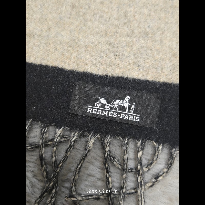 Hermes愛馬仕馬頭love story圍巾-9