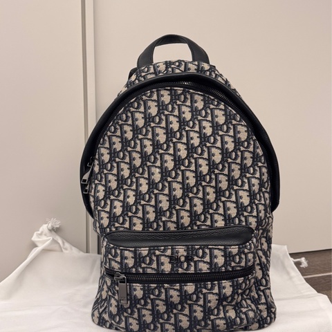 Dior rider 迪奧藍色老花小號後背包