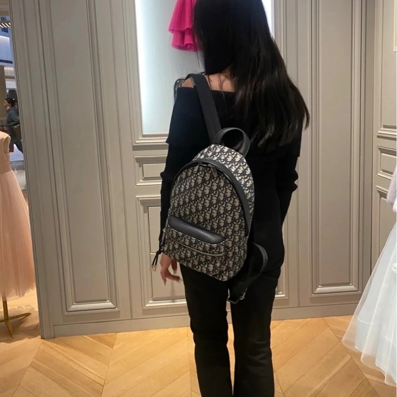 Dior rider 迪奧藍色老花小號後背包-3