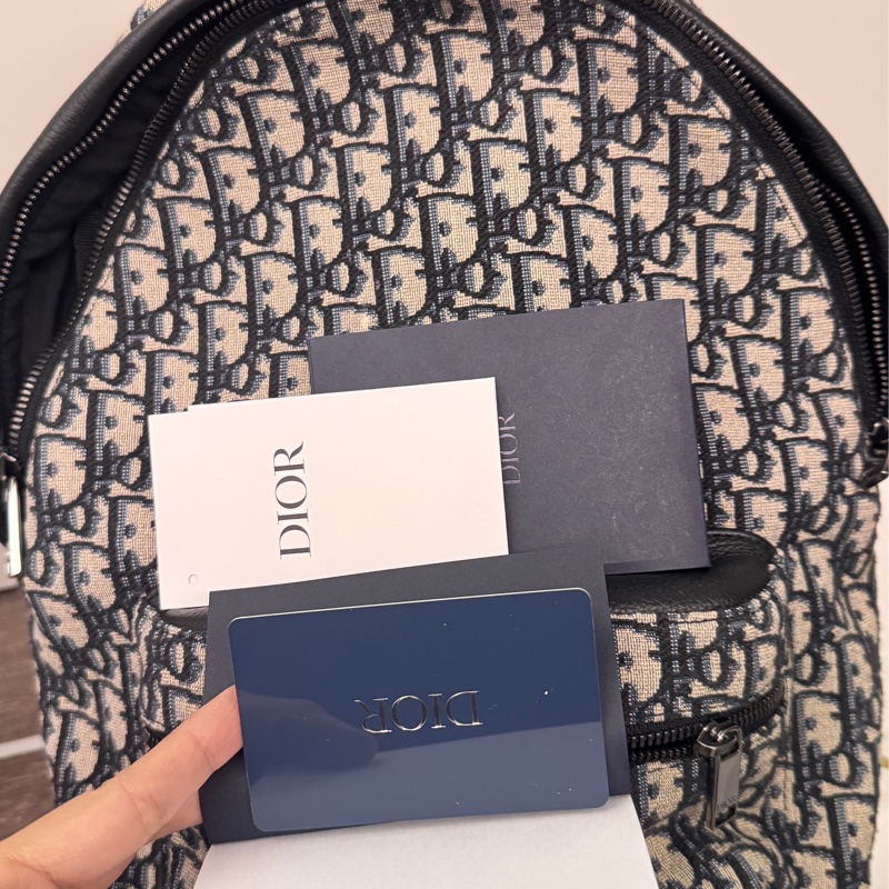 Dior rider 迪奧藍色老花小號後背包-5