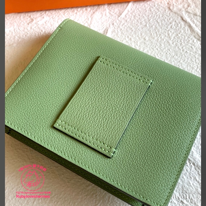 Rubyloveshermes愛馬仕roulis slim wallet牛油果綠腰包｜手拿包hermes-6