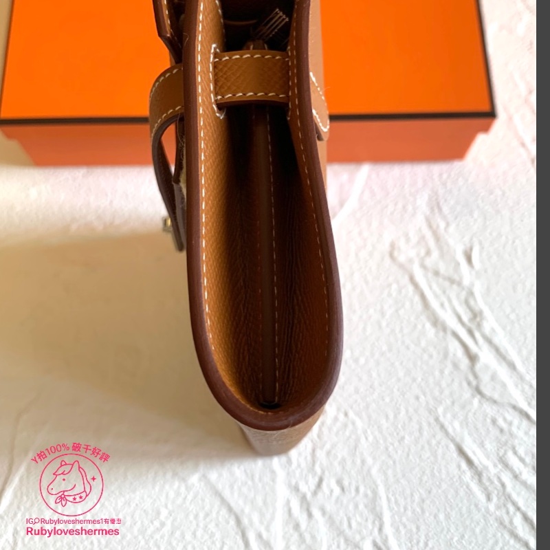 Rubyloveshermes愛馬仕kelly to go金棕銀釦釦woc肩斜背包hermes-2