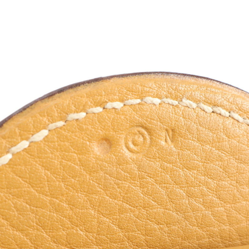 愛馬仕 Hermès Faco 〇O 男士米色皮革手拿包/皮夾/收納包，飾有品牌標誌。-9