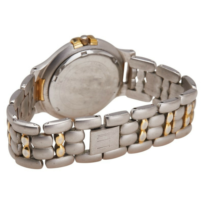 登喜路女士石英錶，銀色錶盤，不鏽鋼鍍層-2