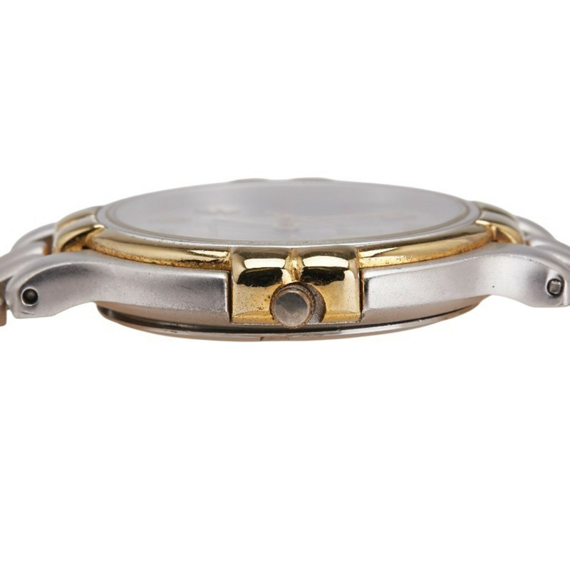 登喜路女士石英錶，銀色錶盤，不鏽鋼鍍層-4