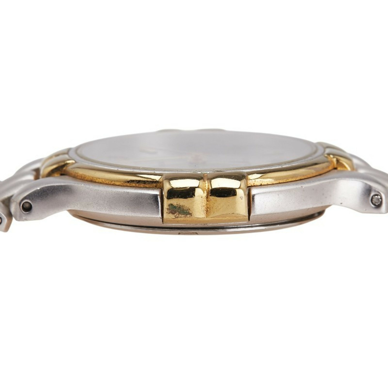 登喜路女士石英錶，銀色錶盤，不鏽鋼鍍層-5