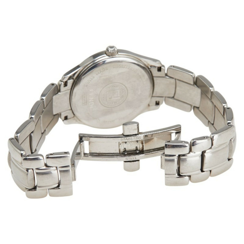 芬迪男士腕錶，210G石英機芯，銀色錶盤，不鏽鋼錶殼-2