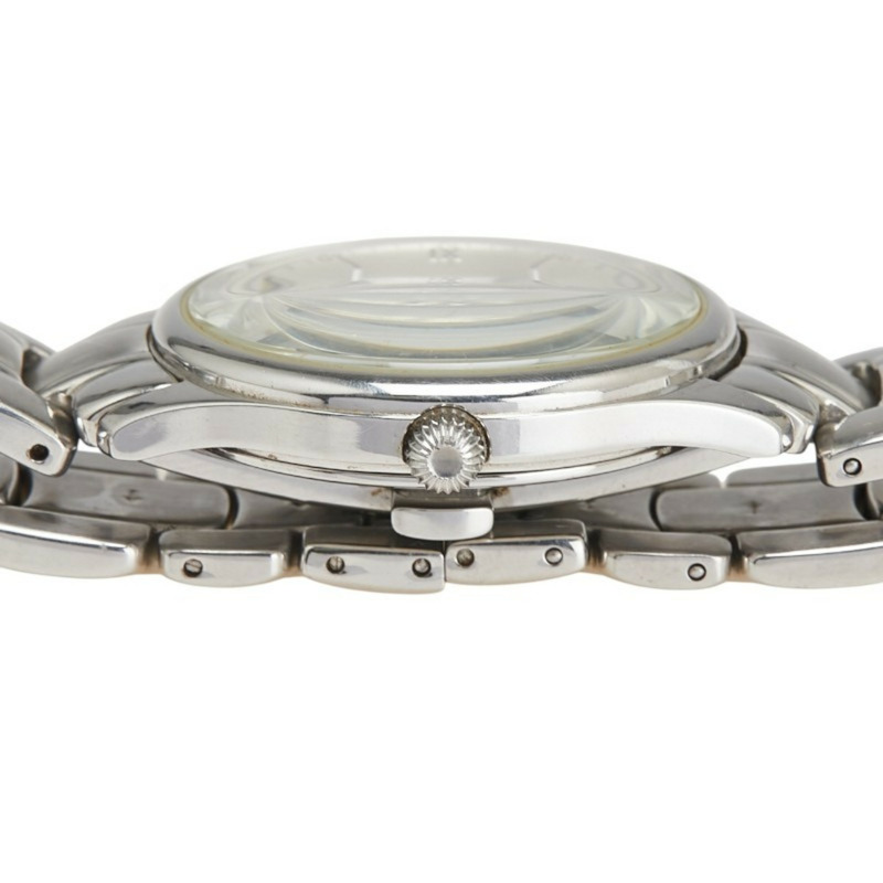 芬迪男士腕錶，210G石英機芯，銀色錶盤，不鏽鋼錶殼-3