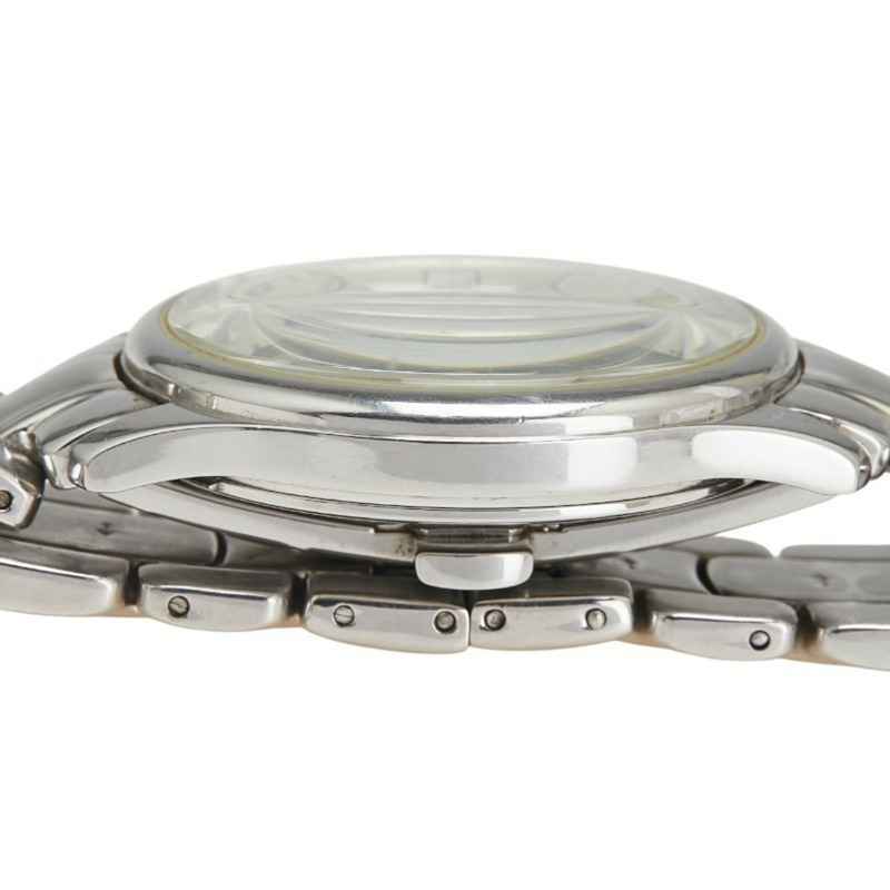 芬迪男士腕錶，210G石英機芯，銀色錶盤，不鏽鋼錶殼-4