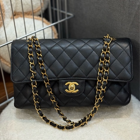 （閒置品）Chanel coco25 黑金荔枝 ✨最新晶片款