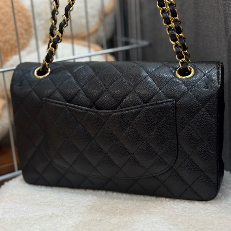 (閒置品)Chanel coco25 黑金荔枝 ✨最新晶片款-1